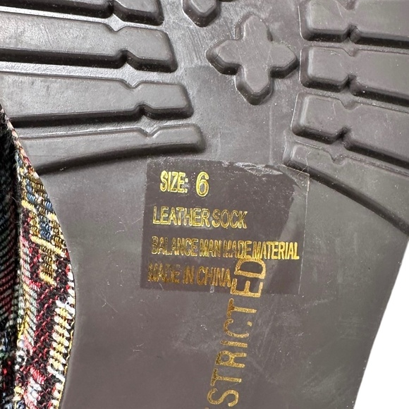 Restricted Boho Tapestry Boots | Lace-Up, Geometric, EUC Rare Find! - Picture 10 of 10